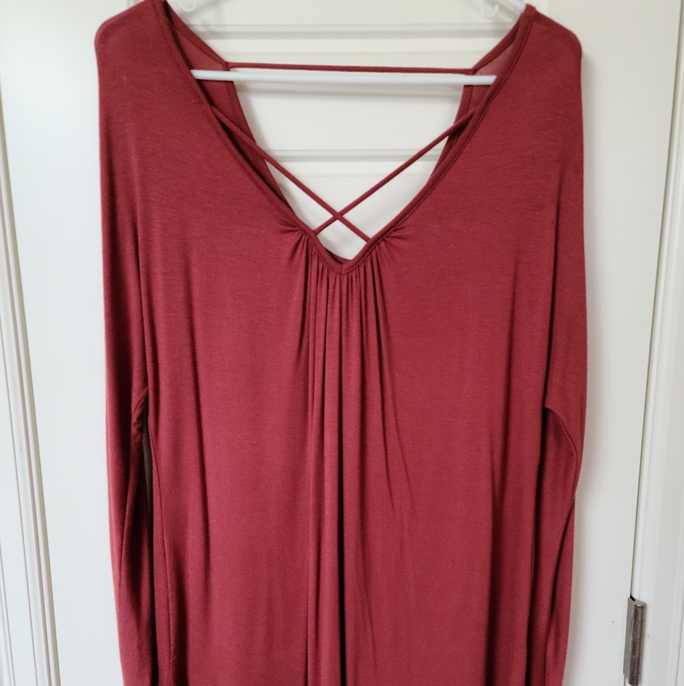 Maroon tunic